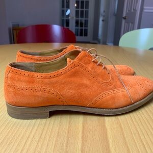 Women Ralph Lauren collection suede oxfords size 8.5